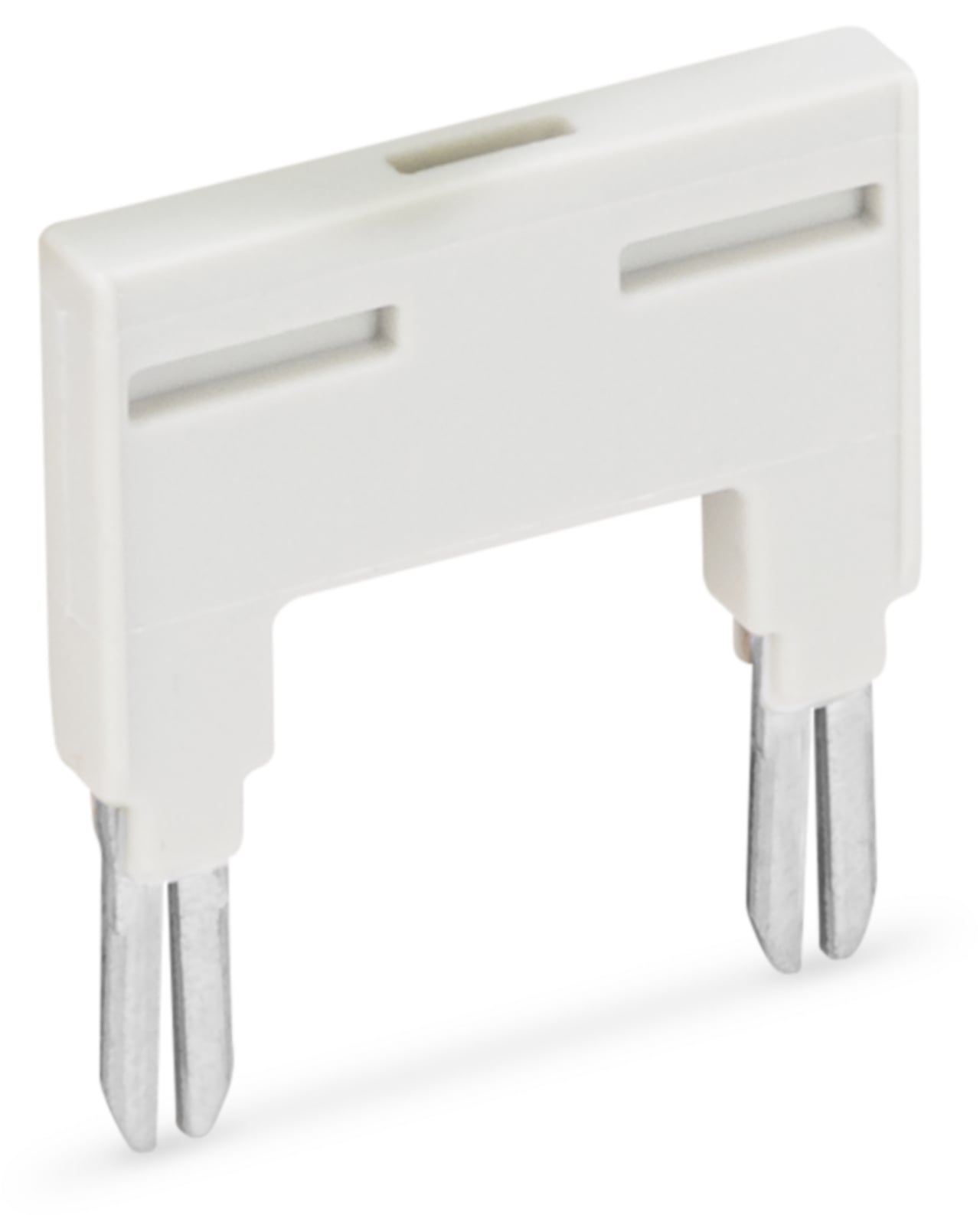 Jumper; for jumper slot; 2-way; insulated; light gray