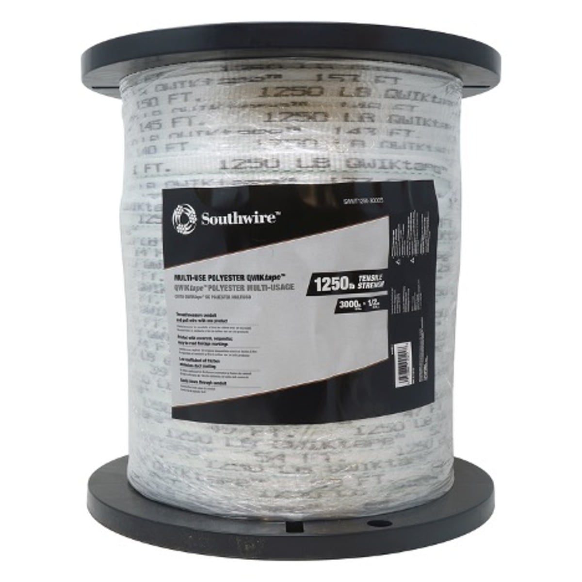 Weve expanded our line of Southwire QWIKtape Pull Tape with 21 new skus! This expansion includes various new sizes and types with varying breaking strengths. For 1250 lb., 1800 lb., and 2500 lb. pulls tapes we will have lengths of 500, 1000, 1500, and 5000. We have also added 3000 reels of detectable QWIKtape in 1250 lb., 1800 lb., and 2500 lb! Detectable pull tape has a small copper wire run though the length. When a charge is added to it an underground cable detecting wand can be used to find runs of buried non-metallic conduit once the tape is blown through!