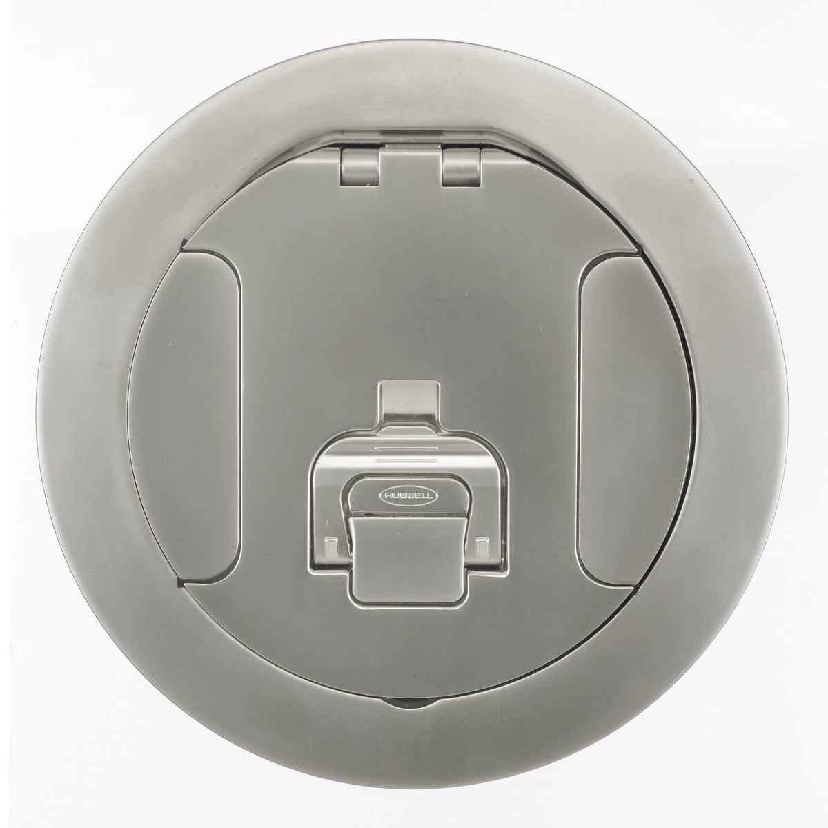 Concrete Floorboxes, Recessed, CFB2G Series, Round Cover Assembly, Nickel Plated Finish