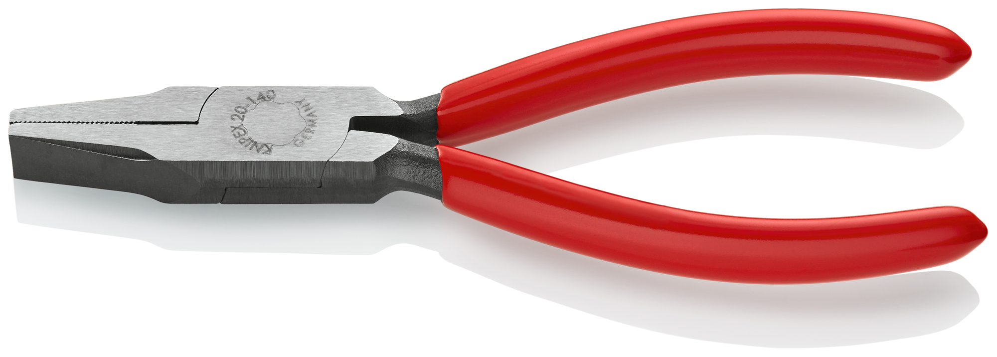 Flat Nose Pliers, 5 1/2 in., Non-Slip Plastic