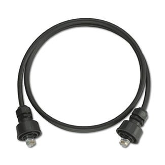 DuraPort Industrial Patch Cord, industrial plug-to-industrial plug, 7 foot length, Cat 6, black.