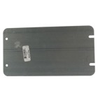 Three Gang Box Cover, 8.5 Cubic Inches, 8-13/16 Inches Long x 4-11/16 Inches Wide, Galvanized Steel, Flat and Blank