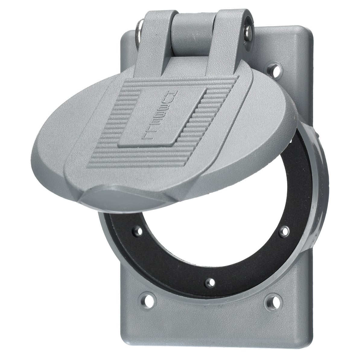 Wallplates and Boxes, Weatherproof Covers, 1-Gang, For Large Flanged Devices, Standard Size, Reinforced thermoplastic polyester