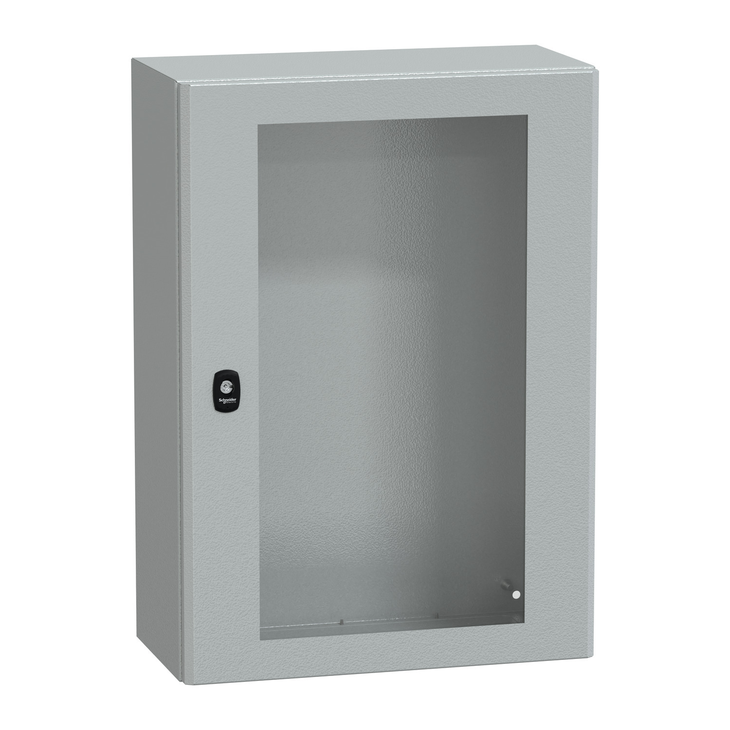Wall mounted steel enclosure, PanelSeT S3D, transparent door, without mounting plate, 700x500x250mm, IP66, IK08