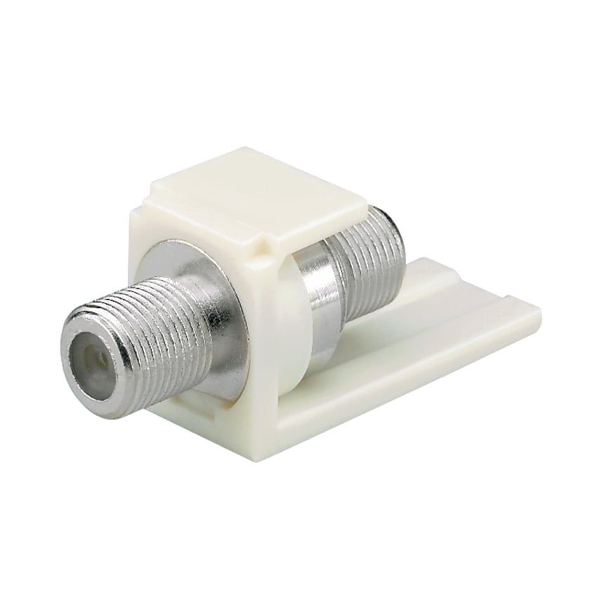 Connector, F-Type, Self Terminating, Whi