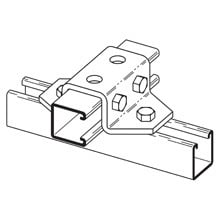 Eaton B-Line series U-support, 3.5" H x 5.43" L x 1.62" W, Steel, Electro-plated