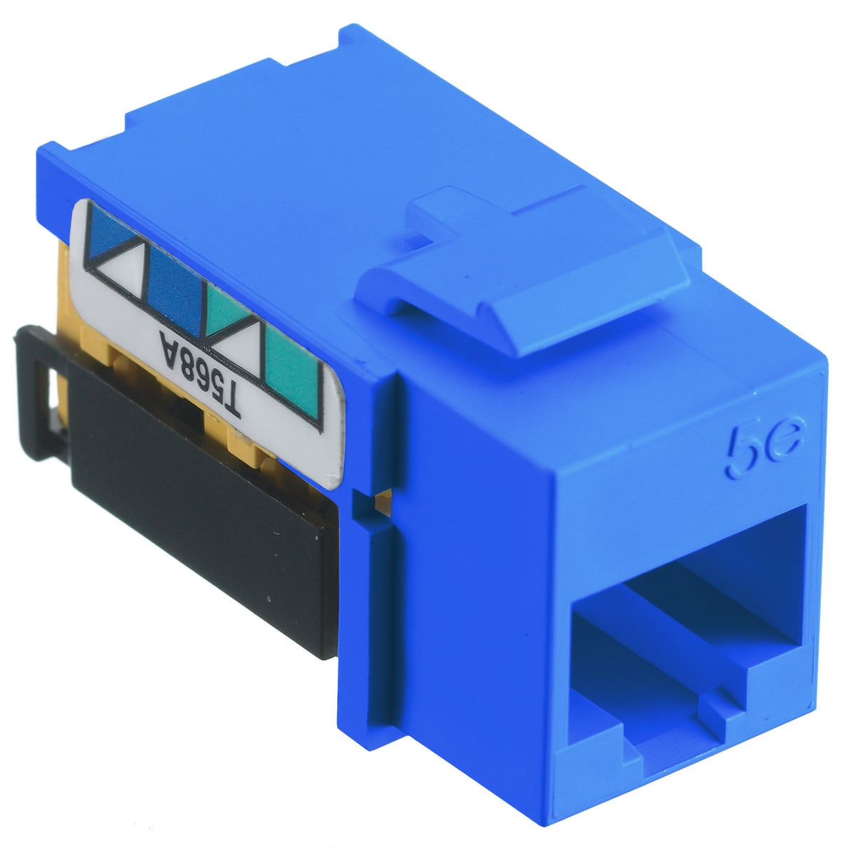 Net Select, Jack, Cat5e, 8-Position, Universal A/B, Blue
