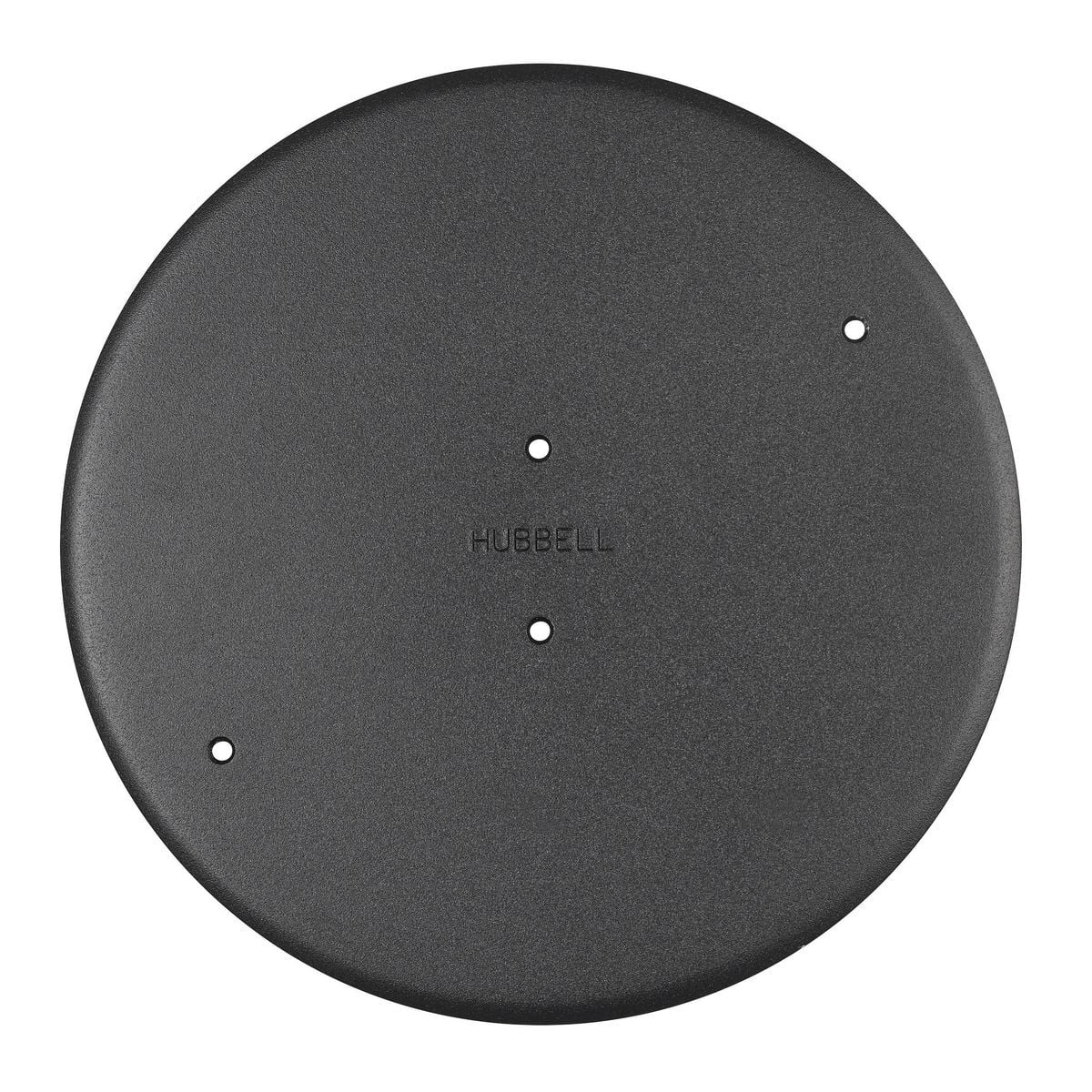 Fire Rated Poke Throughs, Recessed 10" Series, Abandonment Plate, Black Powder Coat