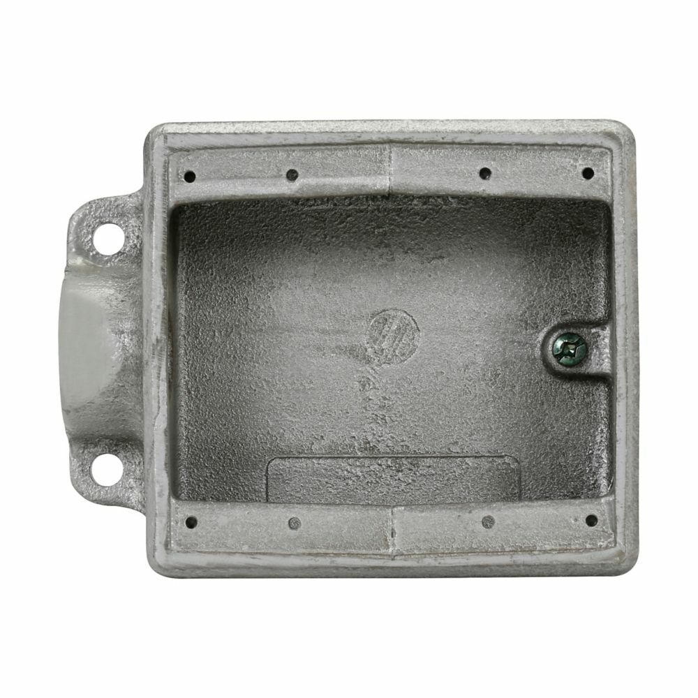 Eaton Crouse-Hinds series Condulet FS device box, Shallow, Feraloy iron alloy, Two-gang, E shape, 3/4"