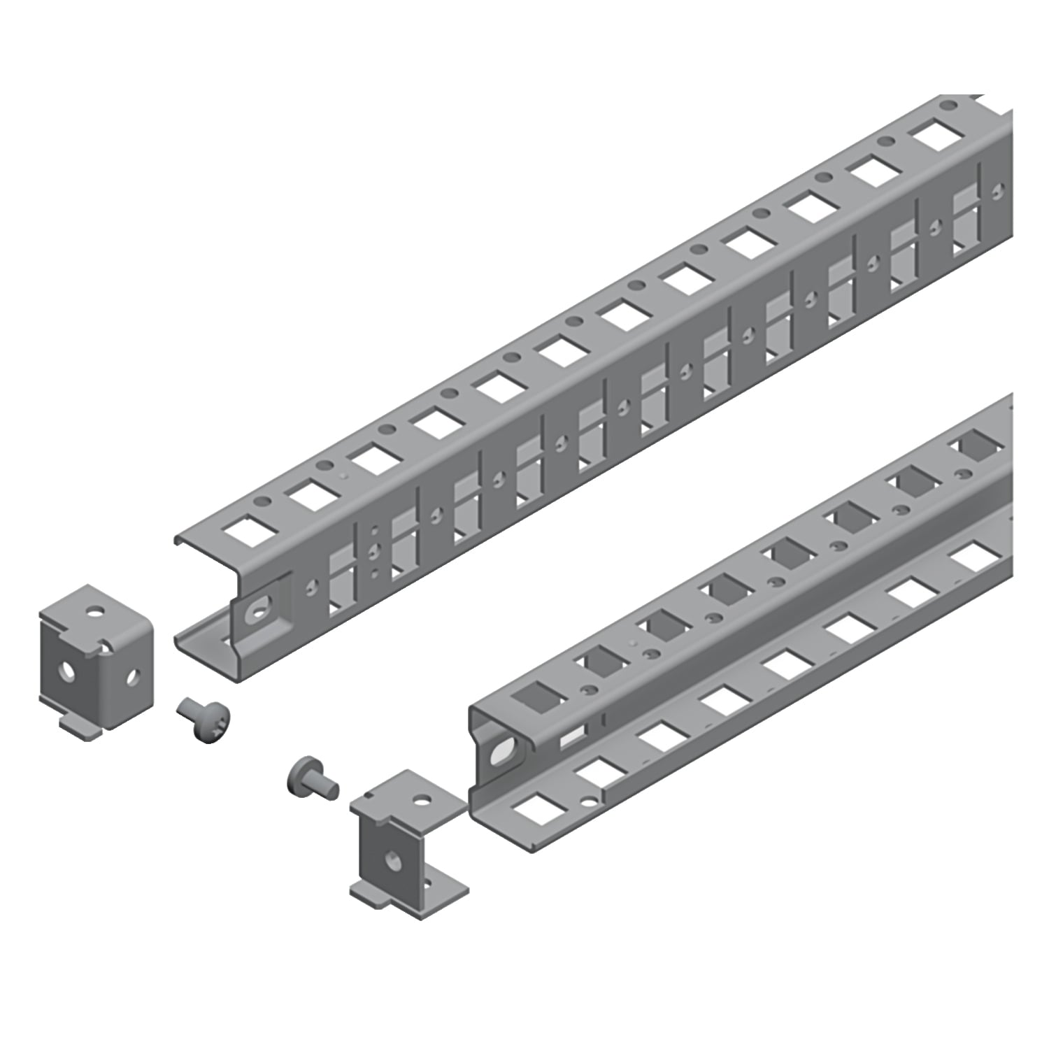 Universal cross rails, PanelSeT SFN, Spacial SF, Spacial SM,  H40 W800mm, 1 row, set of 2