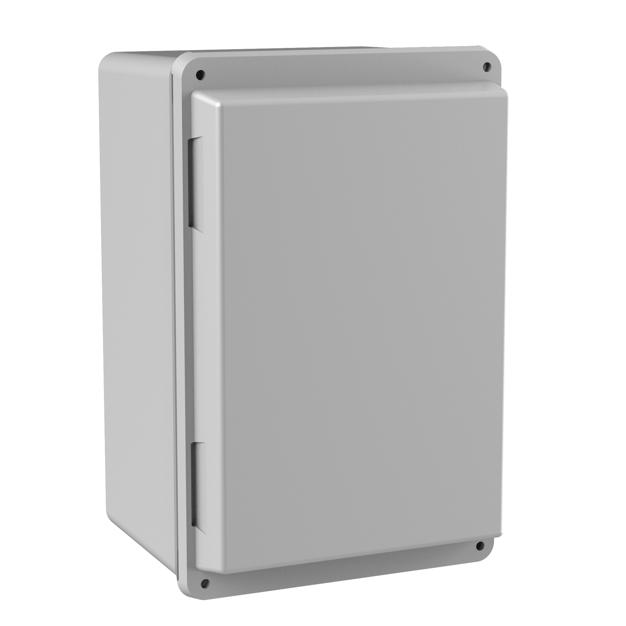 Screw Cover Quick-Release Latch Type 4X, 9.50x6.00x5.70, Gray, Fiberglass