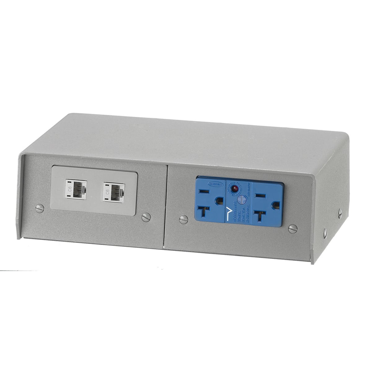 Fire-Rated Poke-Through Pedestal, 4-Gang