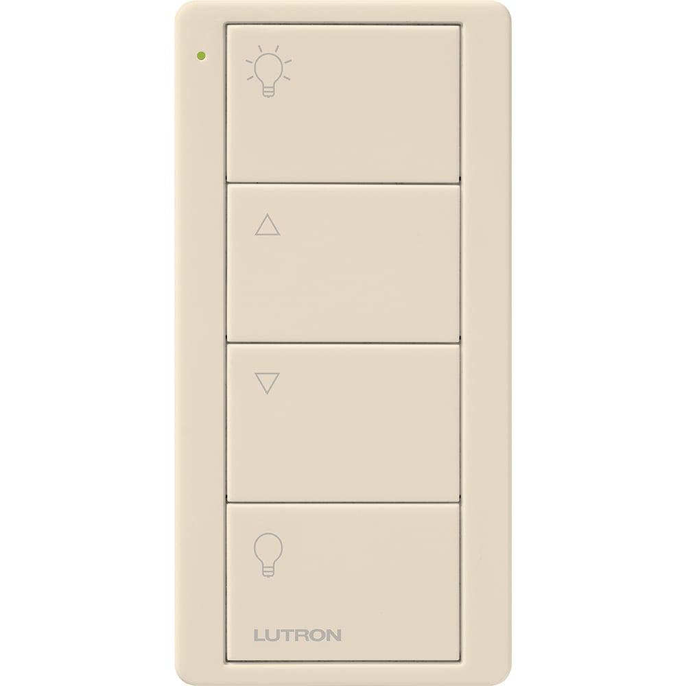Pico Wireless Control PRO, 4-button, 434 MHz, zone control of lights, in light almond