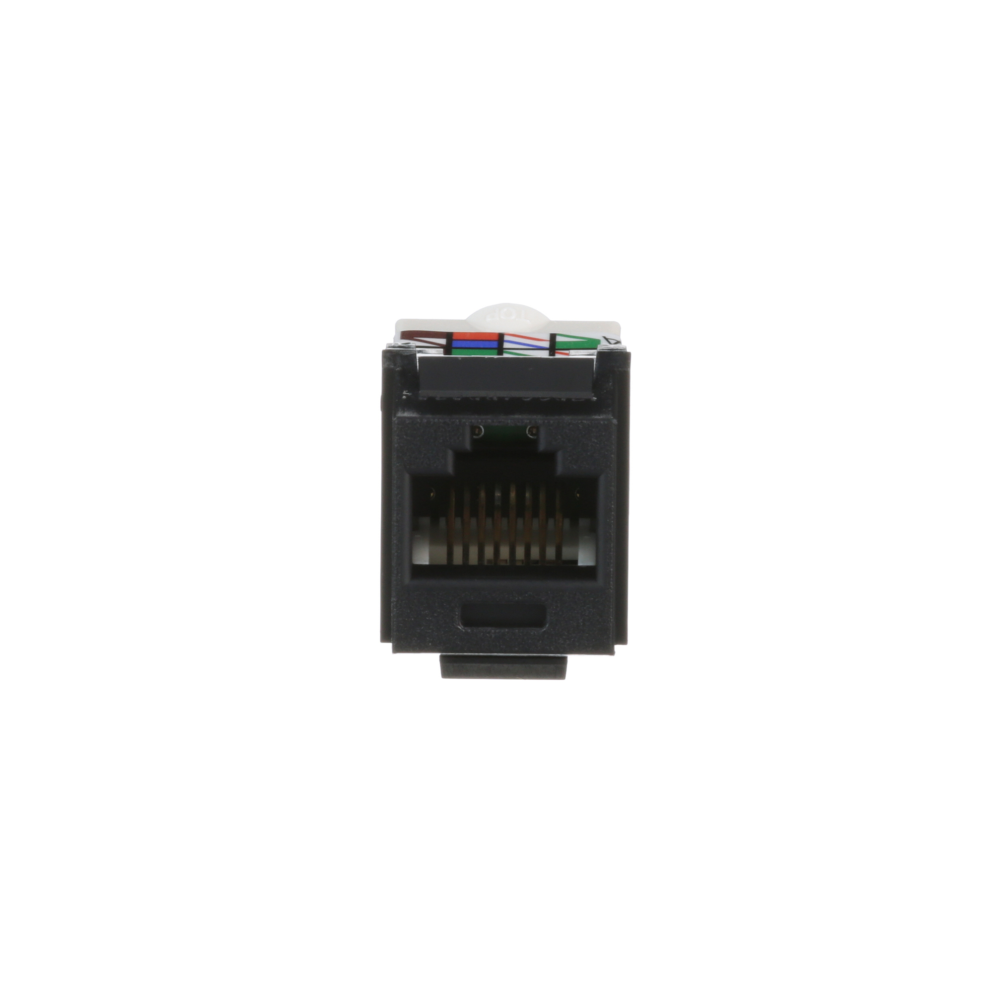 NK Cat 6 UTP Jack Module, TP Style, Blac