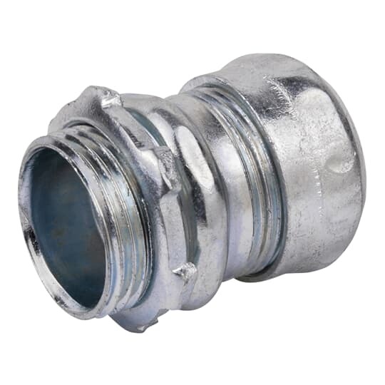 Compression Connector, Concrete Tight, Conduit Size 3/4 Inch, Material Steel, For use with EMT Conduit