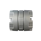 Coupling, 3-1/2 inch, Malleable Iron, Zinc Electroplated
