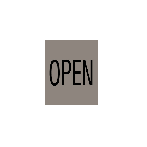 OPEN - PB. SW. NAMEPLATE