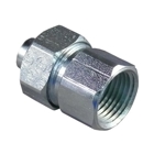ST Series Straight Liquidtight Connector; 1/2 Inch, Steel Body, Electro-Plated Zinc, Female