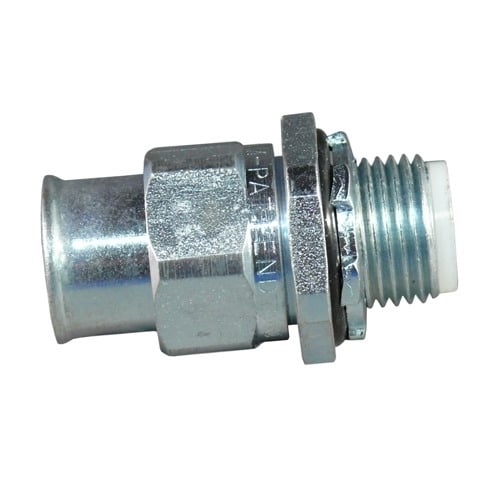 Flexible Non-Metallic Straight Type A Liquidtight Connector, 1 inch, Neoprene O-Ring/Nylon Ferrule