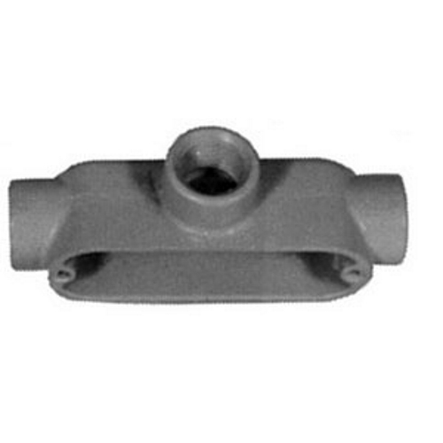 FM85; Unilet; Type T Conduit Outlet Body; 4 Inch, Aluminum, Epoxy Powder Coated