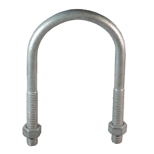 Right Angle Conduit Clamp with Nuts, 1/2 inch, Malleable Iron, Mechanically Galvanized