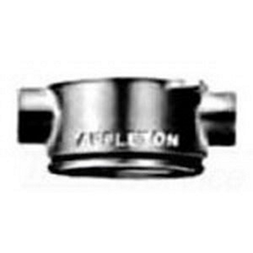 Mounting Hood, Ceiling Mount Feed Through, For Use With: V-51™ Incandescent Convertible Vaportight Luminaries, Specifications: 3/4 in Hub, 60 to 300 W Fixture, Malleable Iron, Chromate/Epoxy Powder Coat/Zinc Electroplate Finish