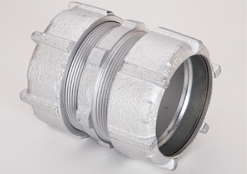 2-1/2" Malleable Iron Rigid Compression Coupling