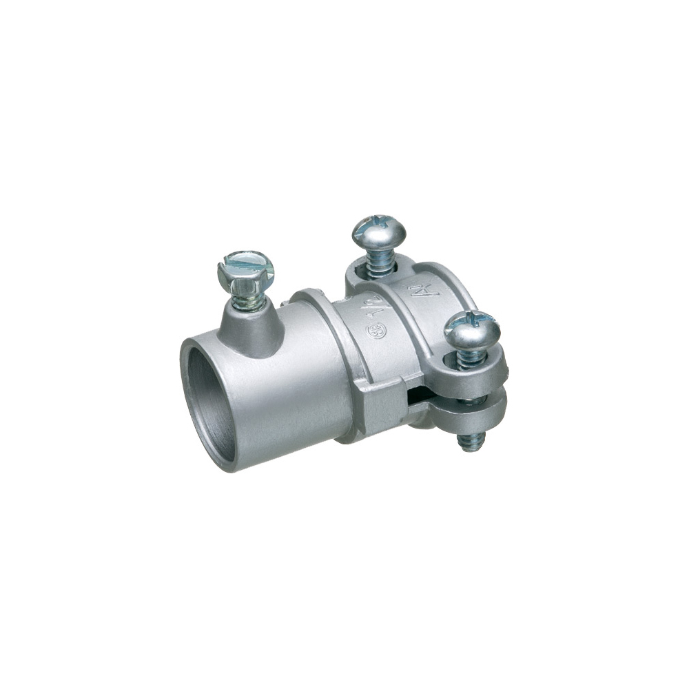 Combination coupling 1" EMT to flex. Zinc die-cast. Cable range of 1.25 to 1.37.