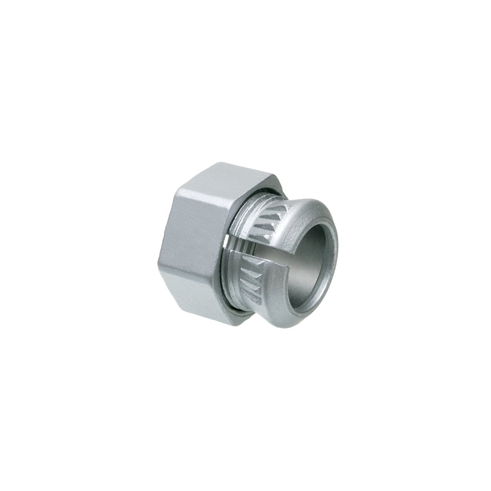 2 piece EMT connector, 1/2" trade size. Zinc die-cast.