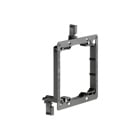 Low Voltage mounting bracket, two gang for installation on existing construction for class 2 wiring only.