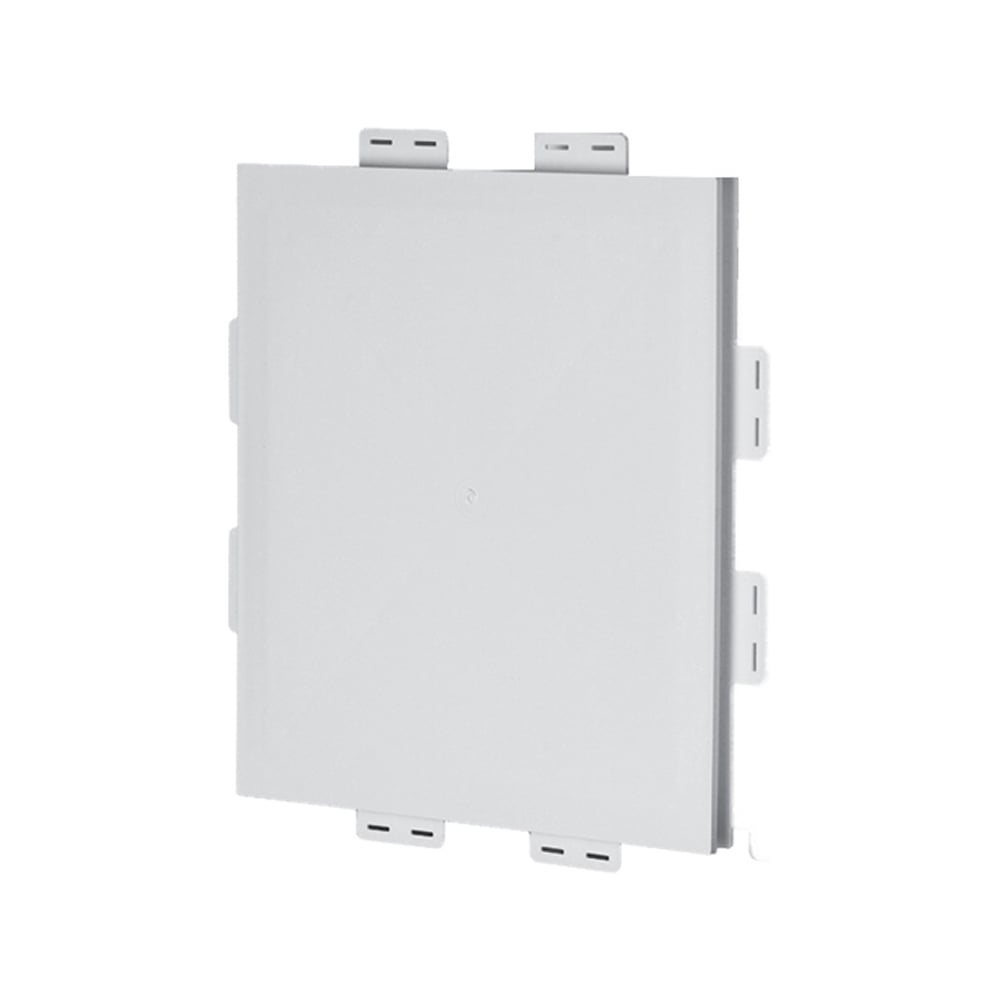 Meter mounting base 1 piece construction paintable, gangable, UV Rated. Provides a 1" overhang to cover siding. For all siding types. Dimensions 23x18.