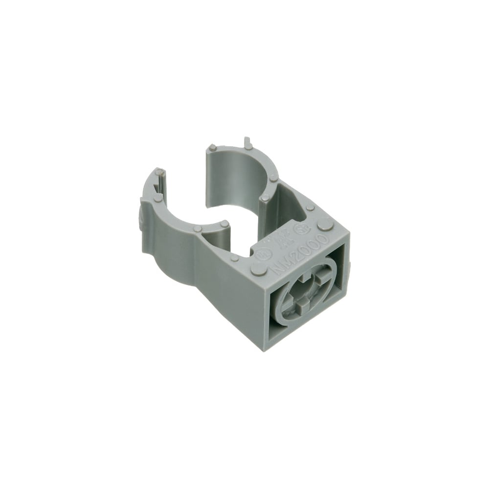 Strut Clip for conduit on Arlington's non metallic QuickLatch pipe hangers. For 5/16" liquid tight or 1/2" copper tubing.
