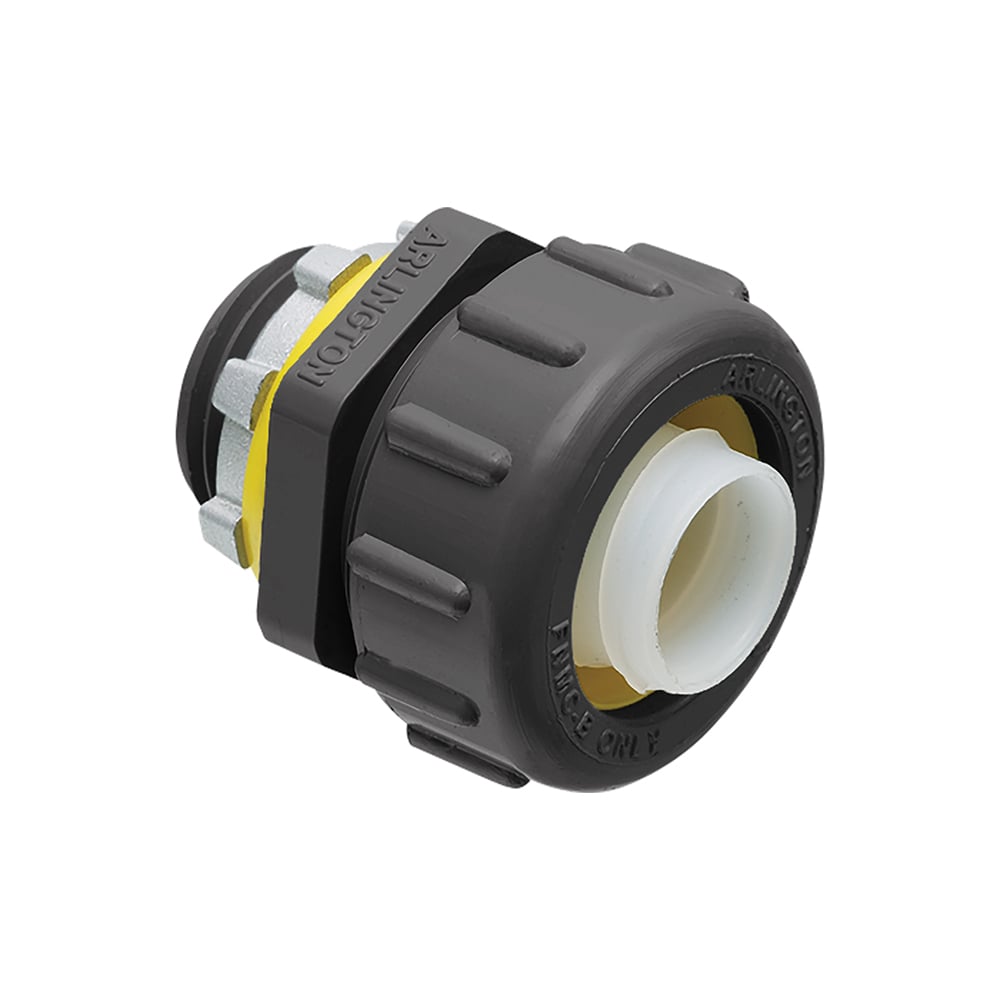 Non Metallic straight connector for use with non metallic liquid tight conduit type B only. 1/2" Trade Size. Color Black.