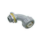 Non Metallic 90 degree connector for use with non metallic liquid tight conduit type B only. 1/2" Trade Size.