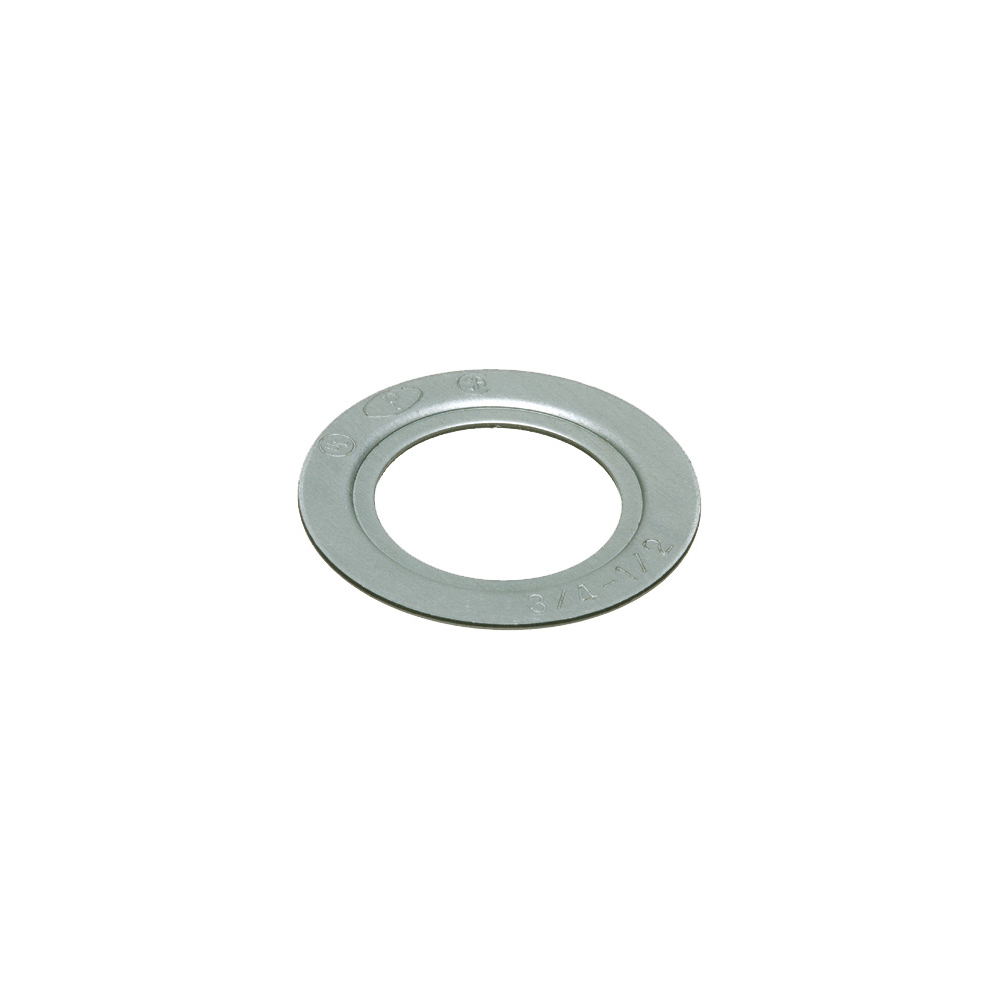 Reducing Washer, Plated Steel. Reduces 3-1/2" knockout to 1/2" knockout.