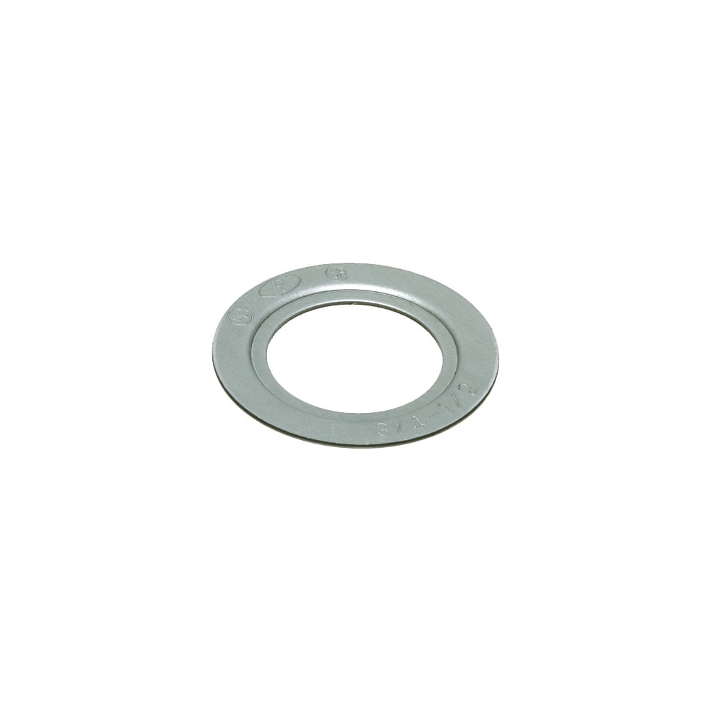 Reducing Washer, Plated Steel. Reduces 1-1/2" knockout to 1" knockout.