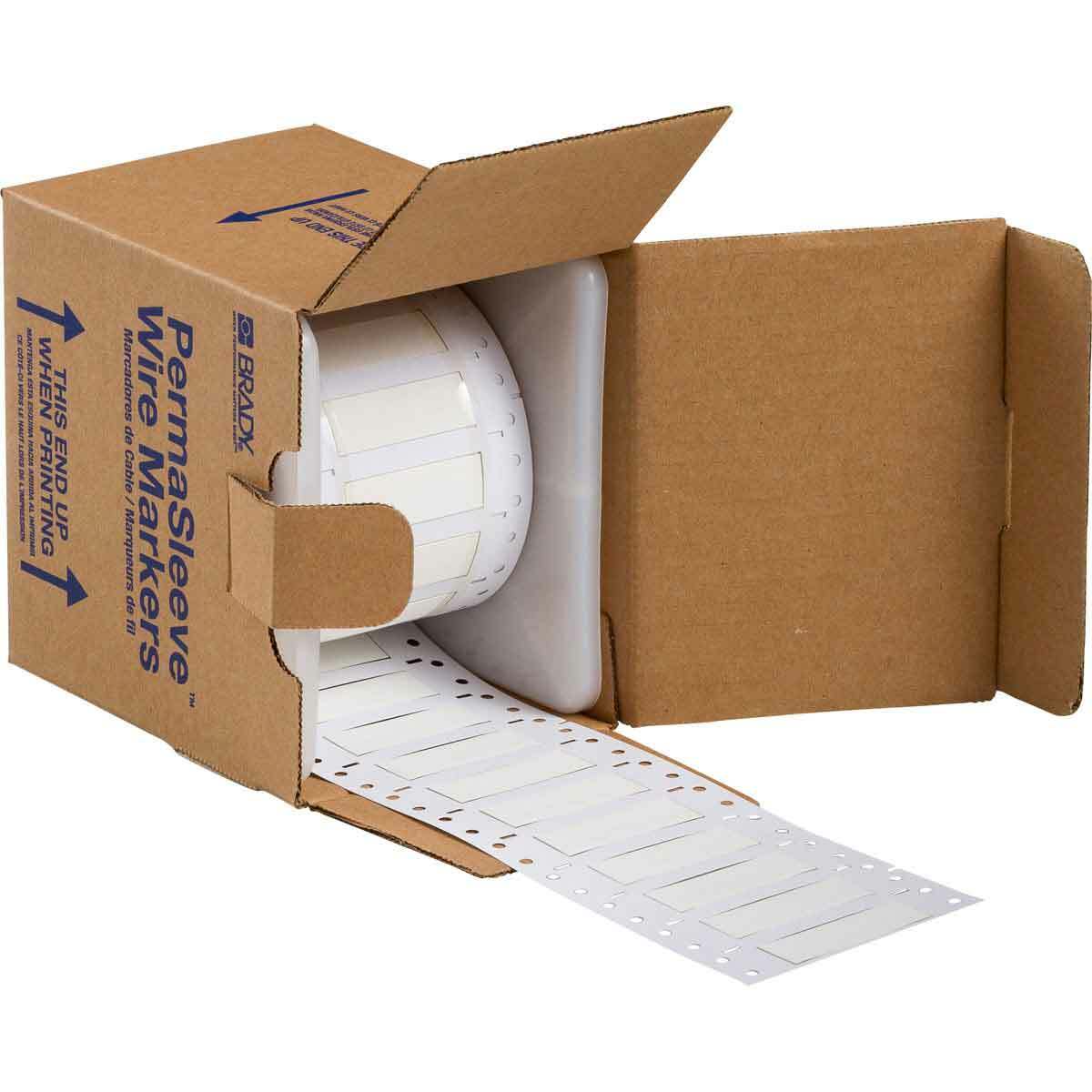 Wire Mkr,THT,B342 Db,0.375x2,Wht,250/RL