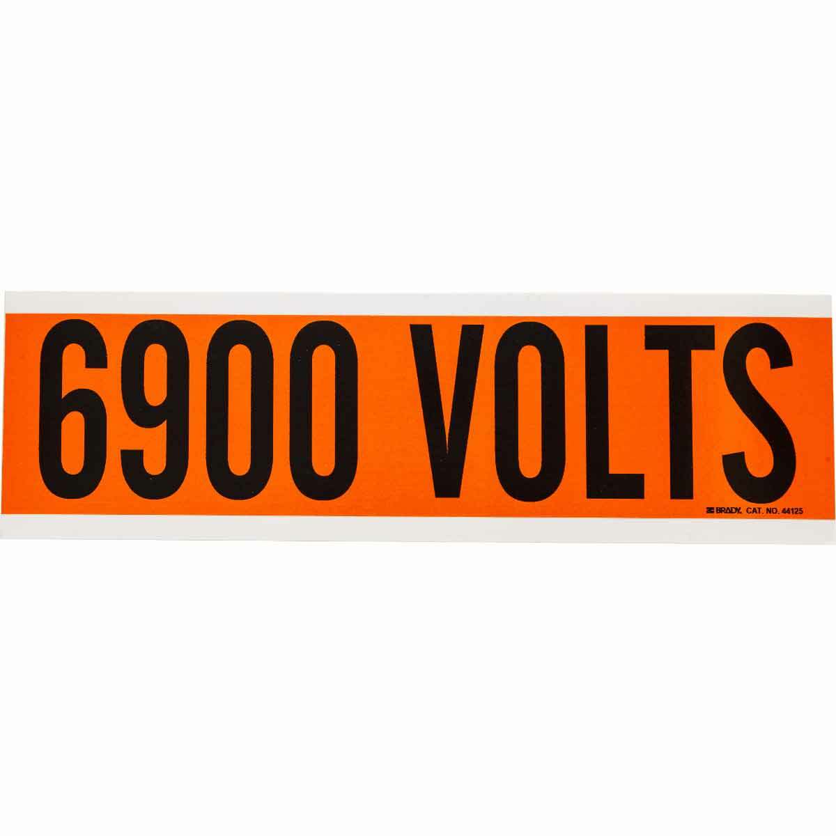 Label STYLE A BK on OR 6900 VOLTS 1/CD