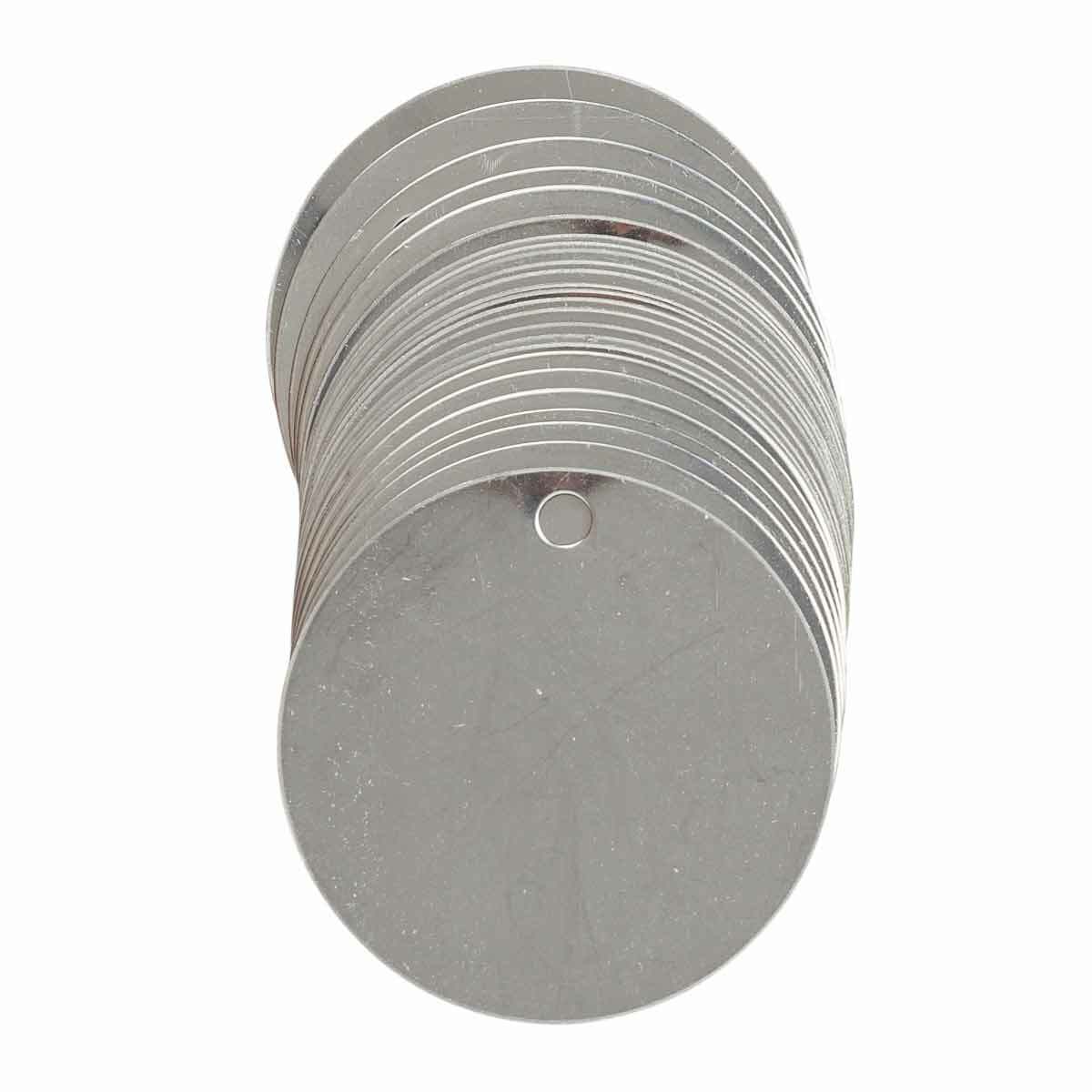 BLANK STAINLESS STEEL VALVE TAG
