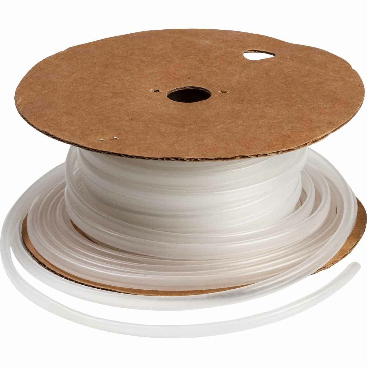 Heat Shrink Tubing,0.25"x100ft,Clr,1 RL