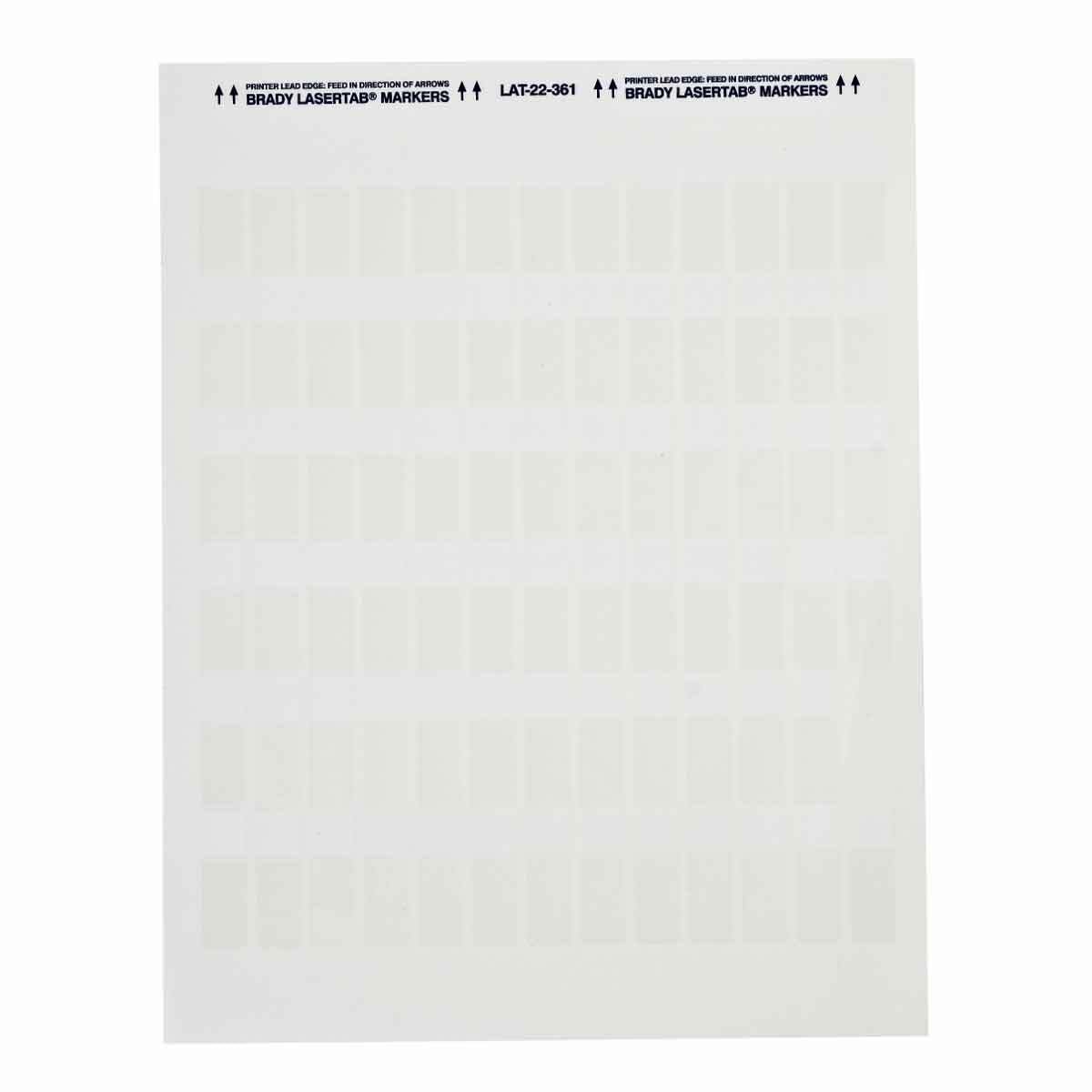 Lbls 1.5 in H x 0.5 in W WT, CL 65/PK