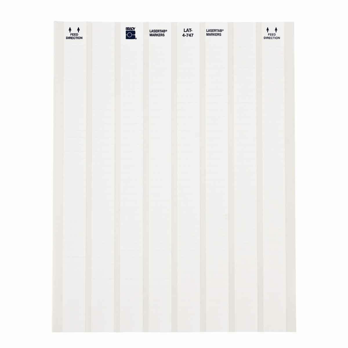 Lbl Blanks 0.25 in H x 0.8 in W WT 33/PK
