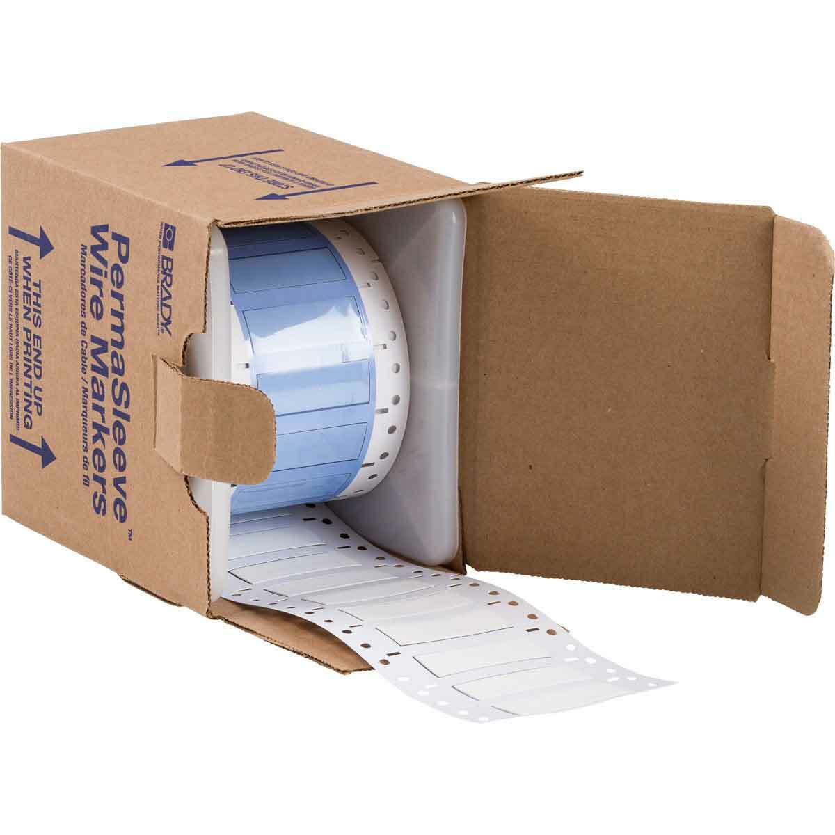 Wire Mkr,THT,B342,0.375x2,Wht,250 EA/RL