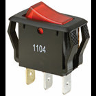 IDEAL, Rocker Switch, Appliance, On-Off, Voltage Rating: 125, 250 VAC, Amperage Rating: 16, 10 AMP, Action: SPST, Number Of Poles: 1, Connection: Spade, 3 Terminals, Size: 1.240 IN Length X 0.680 IN Width X 0.770 IN Height, Operating Temperature: 32 To 185 DEG F, Hp Rating: 1/3 HP At 125 VAC, 1/2 HP At 250 VAC, Panel Cut Outs: 0.550 X 1.120 IN
