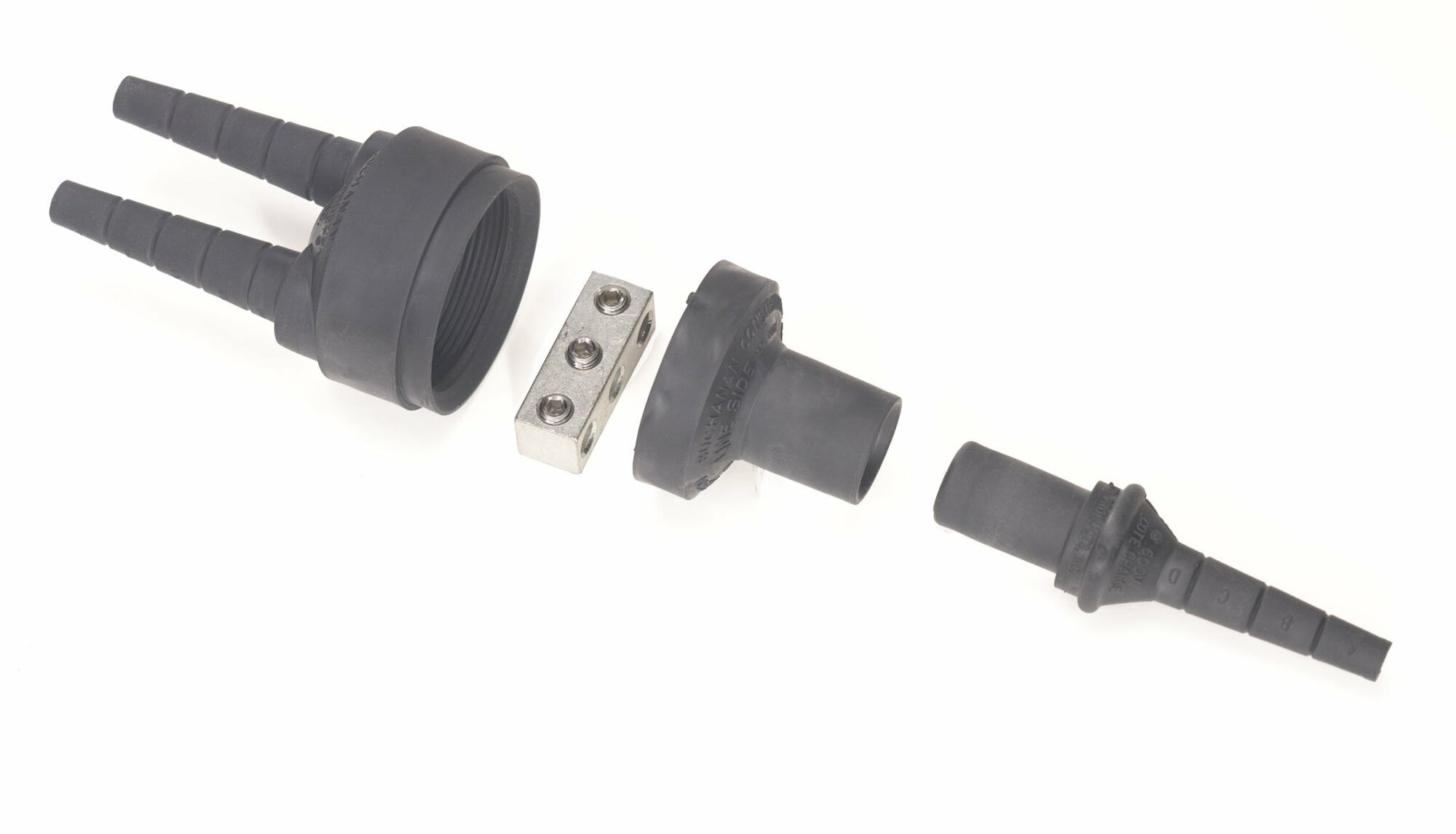 Buchanan, Y-Splice Kit, Y-Splice Kits, Voltage Rating: 600 V, Amperage Rating: 70 AMP, Line Side Cable Size: 10, 8, 6, 4, 2 AWG, Line Side Crimp Type: Copper or Aluminum, Line Side Insulation Diameter: .155 - .430 IN, Load Side Cable Size: 10 - 2 AWG, Load Side Crimp Type: Copper or Aluminum, Load Side Insulation Diameter: .120 - .430 IN