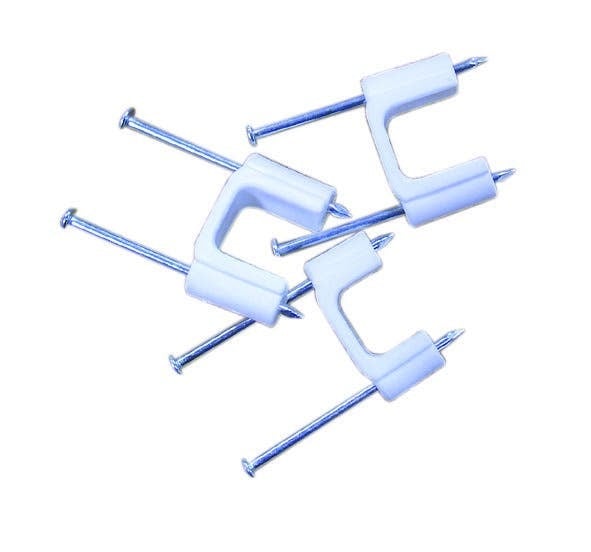 IDEAL, Cable Stacker, Cable Size: 2 AWG, Staple Size: 1/2 IN, Cable Type: ROMEX , Non-Metallic And Underground Feeder Cable, Material: High-Grade Carbon Steel Construction, Smooth Plastic Saddle, Insulation: Insulated, Finish: Zinc-Plated Nails