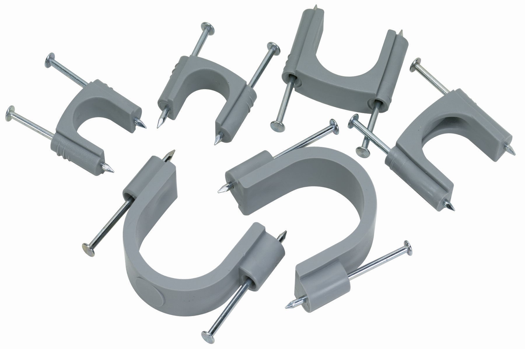 IDEAL; Strap; Service; Cable Size: 4/0 AWG; Cable Type: SEU; Material: Smooth Plastic; Color: Grey; Insulation: Insulated; Finish: Zinc-Plated Nails