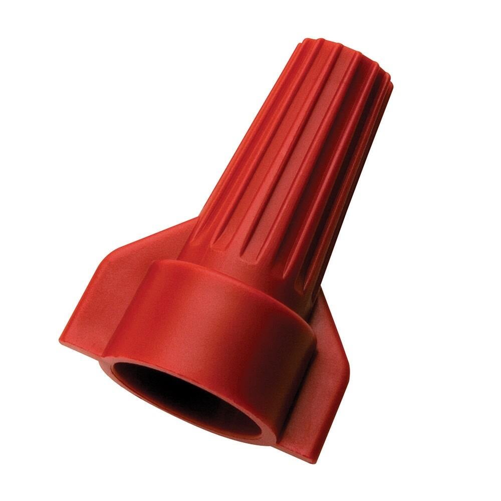 Buchanan, Wire Connector, WingTwist, Conductor Range: 18 - 10 AWG, 2/12 AWG Min, 5/12 AWG MAX, Number Of Conductors: 2 to 6, Material: Flame-retardant Polypropelene, Color: Red, Voltage Rating: 600 V, Environmental Conditions: Tough, UL 94V-2 Flame-Retardant Shell Rated At 105 DEG C (221 F), Model Number: WT52