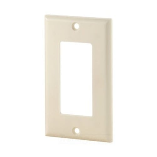 Standard Size Decorator Wallplate, Almond, Decorator, Thermoset, 1, Standard