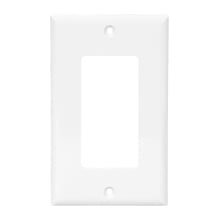 Eaton Decorator / GFCI wallplate, Ivory, Decorator Cutout, Thermoset, Five- gang, Standard, ED Box